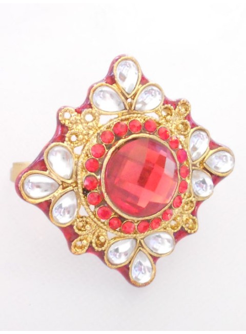 Kundan Finger Ring